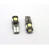 廠(chǎng)家直銷(xiāo)汽車(chē)燈 T10帶解碼 5SMD LED示寬燈 儀表燈